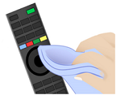 Hướng dẫn cách vệ sinh màn hình tivi OLED 5 Vệ sinh điều khiển tivi OLED