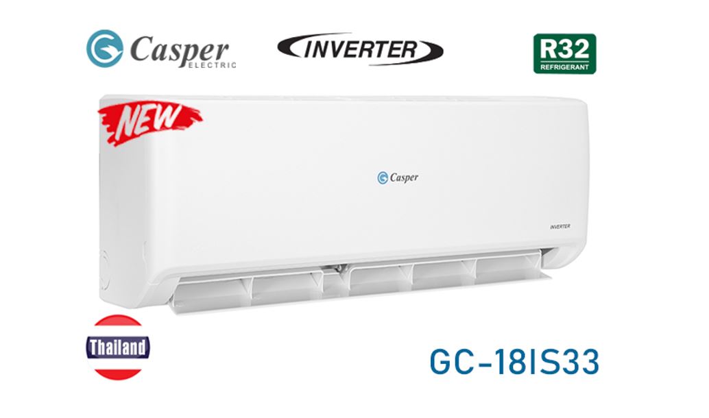Thiết kế Điều hòa Casper GC-18IS33 với cấu trúc LA-CASPER Series giúp tối giản việc lắp đặt