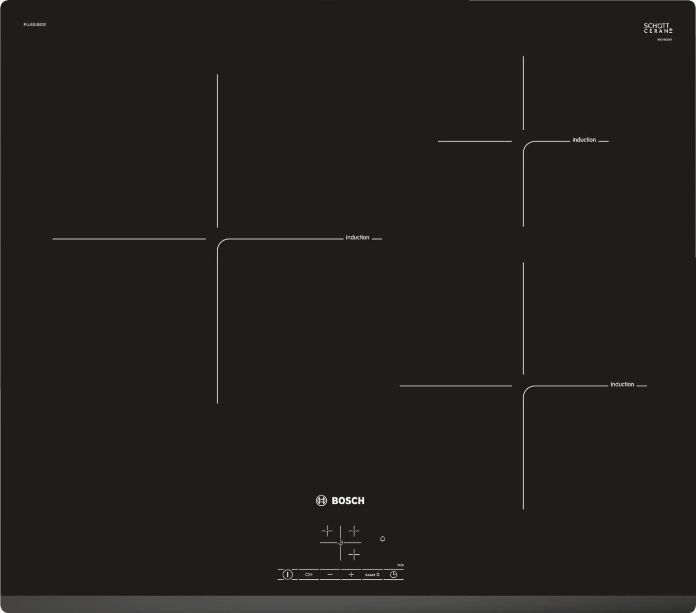 Bếp Từ Bosch PUJ631BB2E 4 Bếp Từ Bosch PUJ631BB2E Serie 4