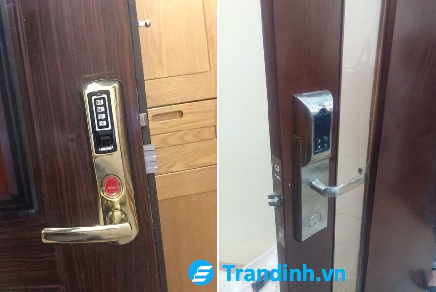 5. Hình ảnh lắp đặt khoá cửa Adel cho khách hàng.
