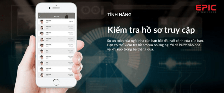 Khóa điện tử thông minh EF P8800K ULTIMATE 11 KHÓA ĐIỆN TỬ EPIC EF P8800K