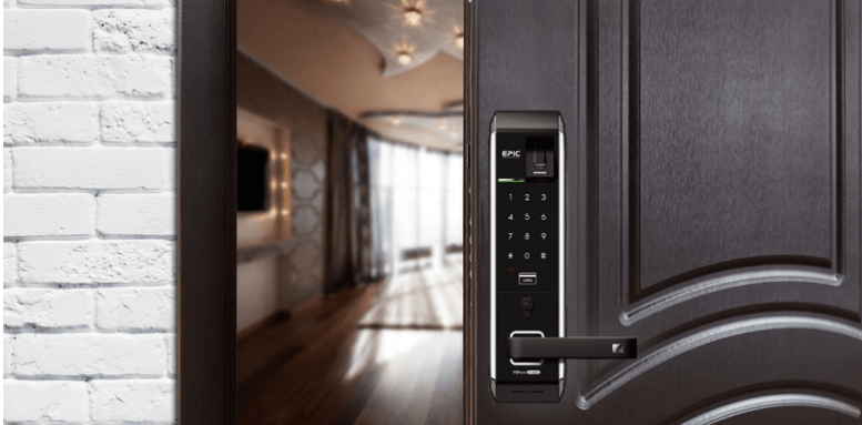 Khóa điện tử vân tay EPIC 8000LB 10  Hình ảnh lắp đặt: