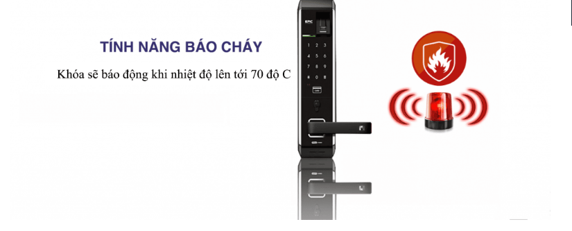 Khóa điện tử vân tay EPIC 8000LB 7 KHÓA ĐIỆN TỬ EPIC 8000LB