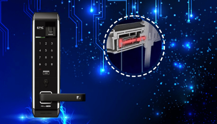 Khóa điện tử vân tay EPIC 8000LB 5 Tính năng chống sốc điện, đoạn mạch