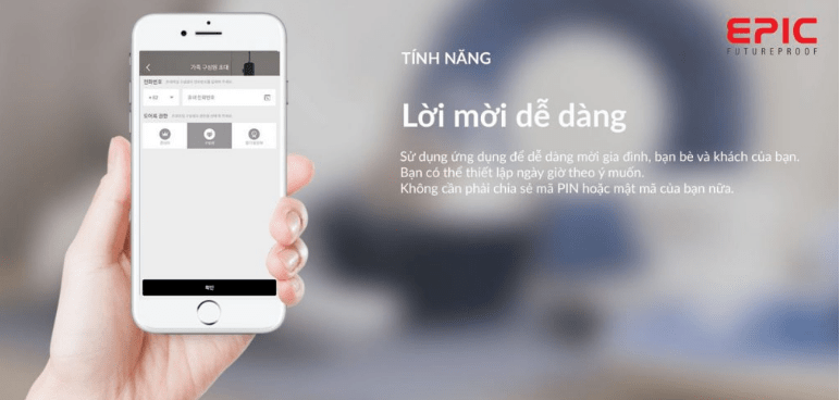 KHÓA THÔNG MINH EPIC ES-F500D 13 KHÓA ĐIỆN TỬ EPIC EPIC ES-F500D