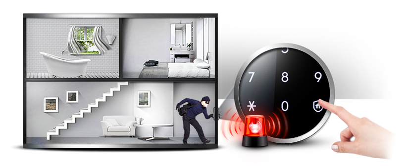 KHÓA ĐIỆN TỬ EPIC 8000L REMOTE 8 Trang bị hệ thống báo động chống trộm thông minh