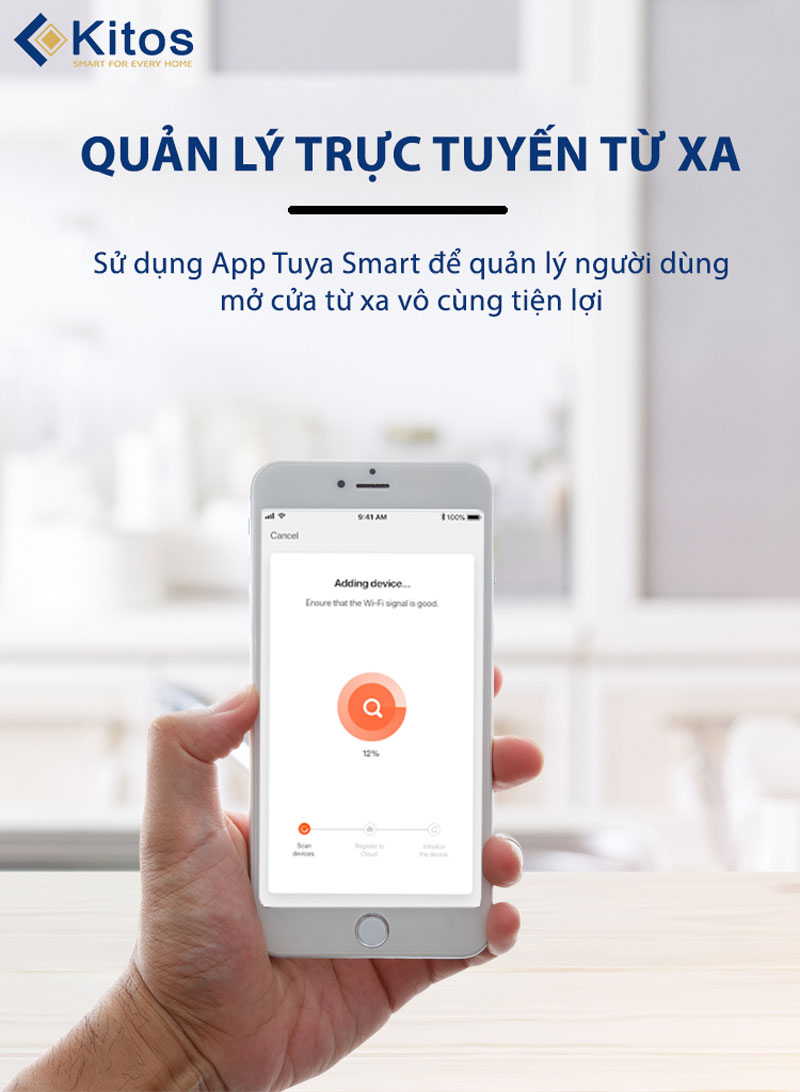 Khoá cửa điện tử Kitos KT-G300 Plus - Vân tay, mã số, thẻ từ, App 6 Đa dạng các phương thức mở khoá cửa Kitos KT-G300 Plus
