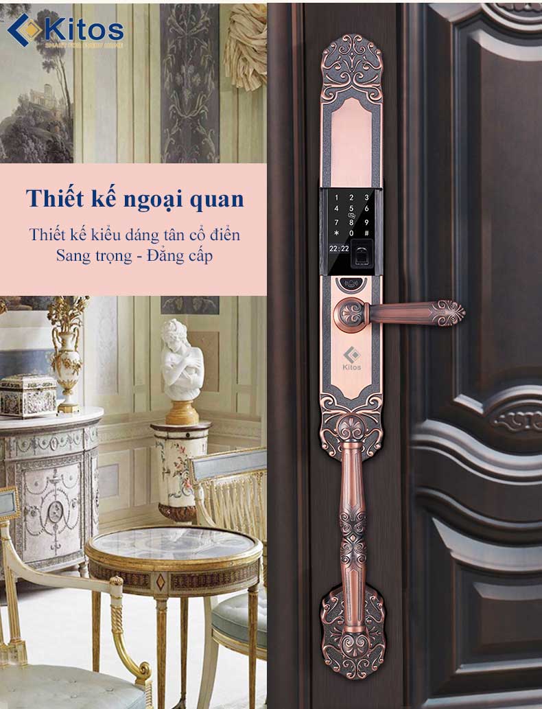 Khóa vân tay tân cổ điển Kitos C500 2 Kitos C500 2 min