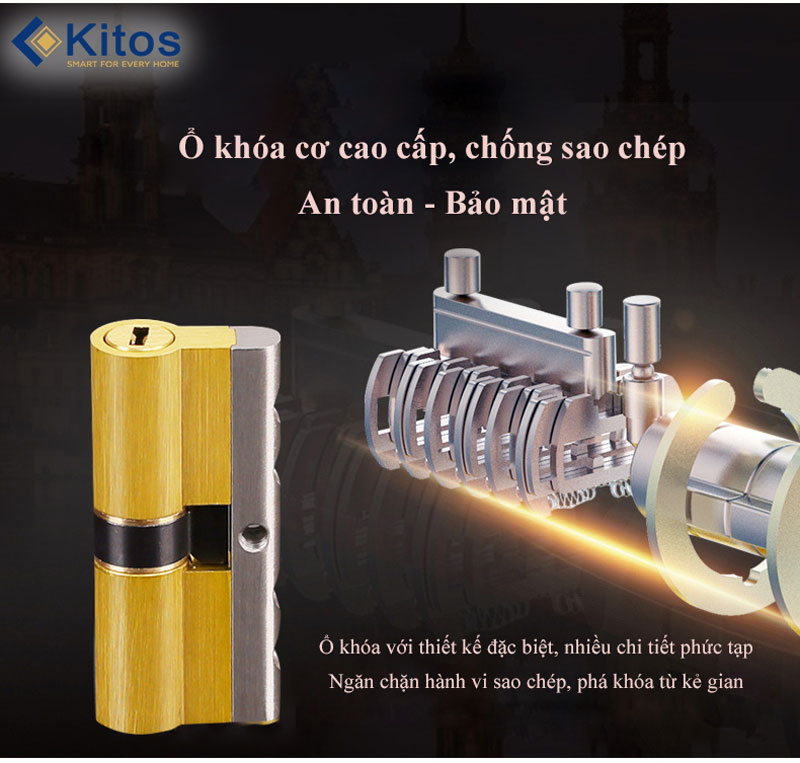 Khóa vân tay tân cổ điển Kitos C500 5 Kitos C500 5 min