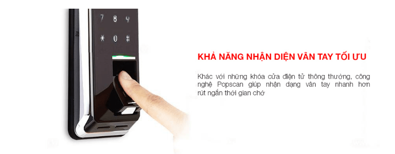 KHÓA VÂN TAY EPIC POPSCAN HOOK 7 Công nghệ nhận dạng vân tay hiện đại POPScan: