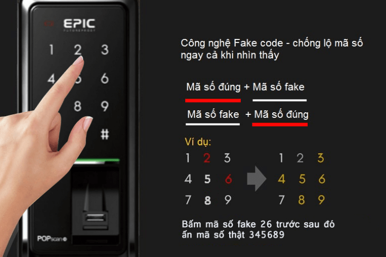 KHÓA VÂN TAY EPIC POPSCAN M