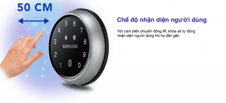 KHÓA THÔNG MINH SAMSUNG SHP-DS705 9 KHÓA THÔNG MINH SAMSUNG SHP-DS705