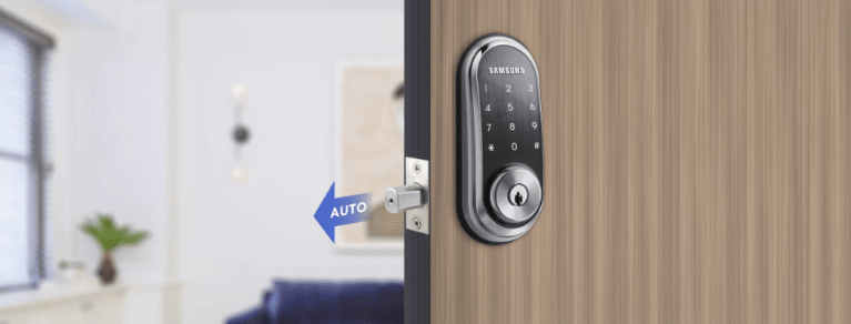 KHÓA THÔNG MINH SAMSUNG SHP DS510 6 Chưc năng tự động đóng cửa