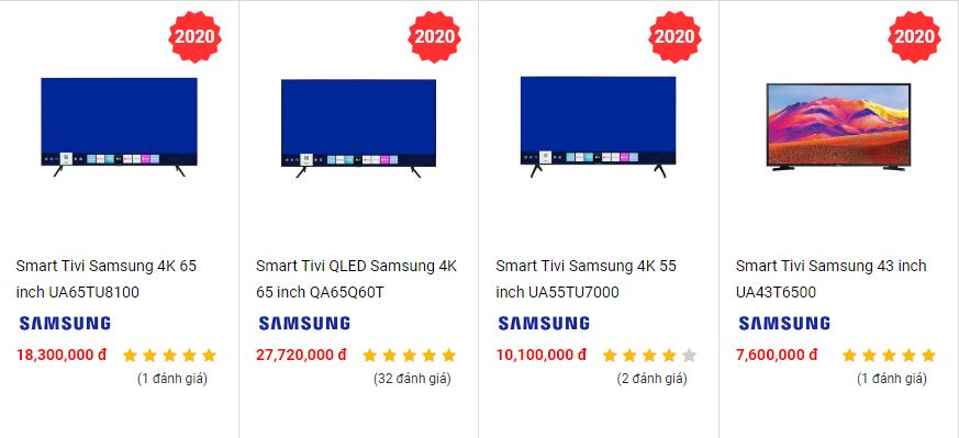 Mẫu tivi nào có tích hợp sẵn đầu thu DVB-T2