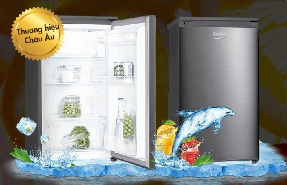 TOP 5 tủ lạnh giá rẻ dưới 3 triệu bán chạy nhất hiện nay 53 Tủ Lạnh Mini 90 lít Beko RS9050P - Giá: 2.650.000đ