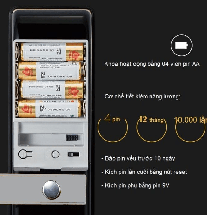 Khóa thông minh, khóa thẻ từ Yale 3109 5 Cơ chế tiết kiệm năng lượng