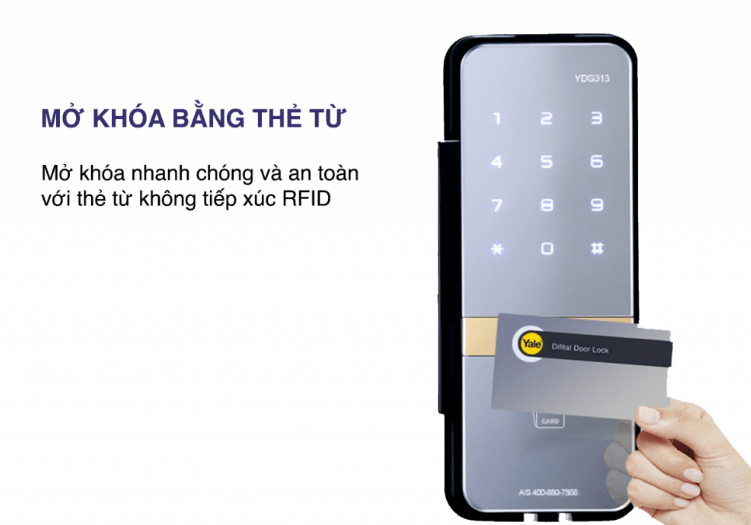 KHÓA CỬA KÍNH YALE YDG 313 3 YDG 313 10 1