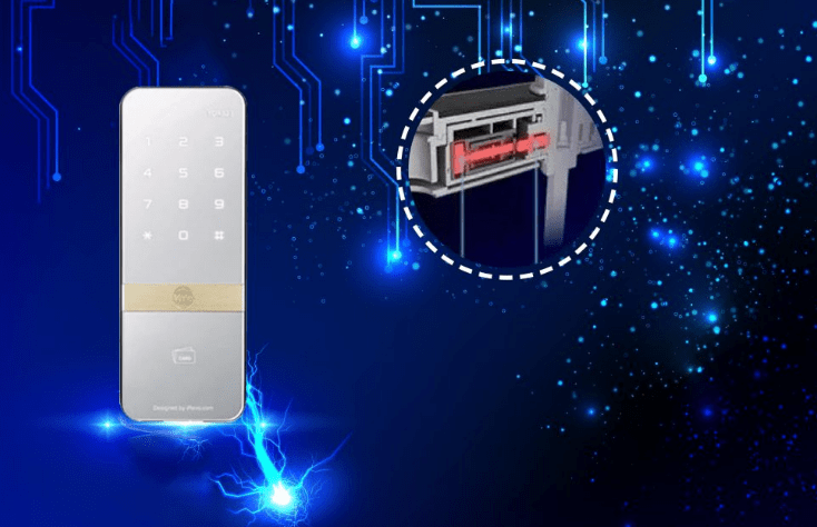 KHÓA CỬA KÍNH YALE YDG 313 7 Khóa vân tay Yale YDG 313