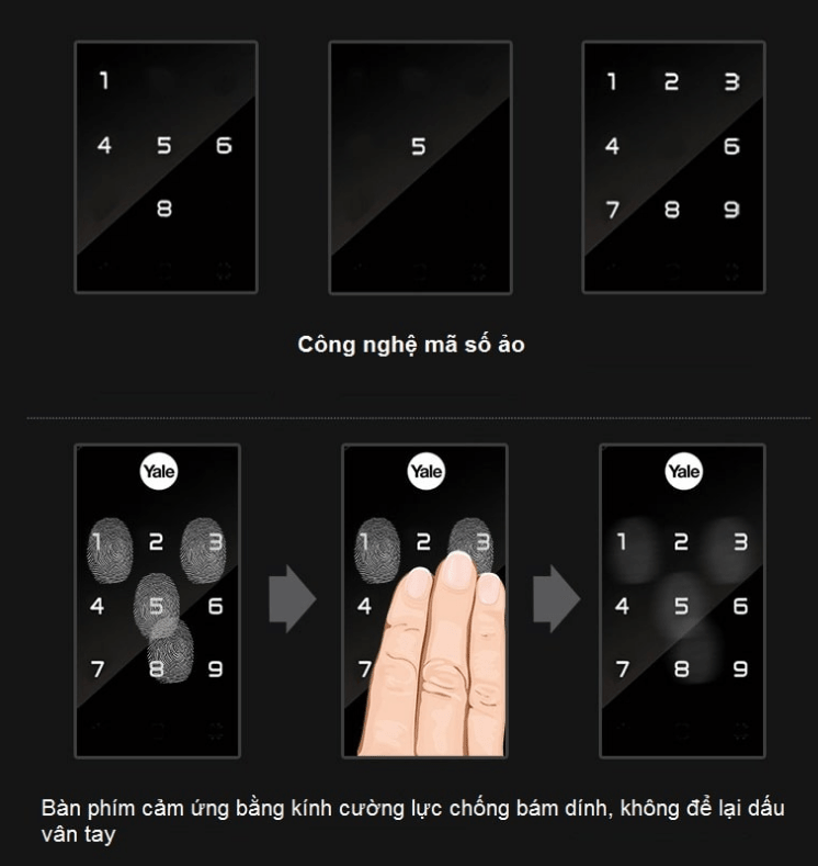 KHÓA VÂN TAY YALE YDM 4109+ 3 KHÓA VÂN TAY YALE YDM 4109+