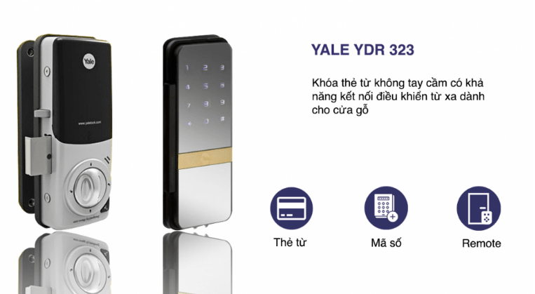 KHÓA ĐIỆN TỬ YALE YDR 323 2 KHÓA ĐIỆN TỬ YALE YDR 323