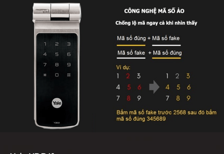 Khóa vân tay Yale YDR 41 2 Khóa vân tay Yale YDR 41