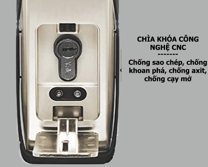 KHÓA ĐIỆN TỬ YALE YMG 40 SILVER 7 YMG 40 SILVER 10 1