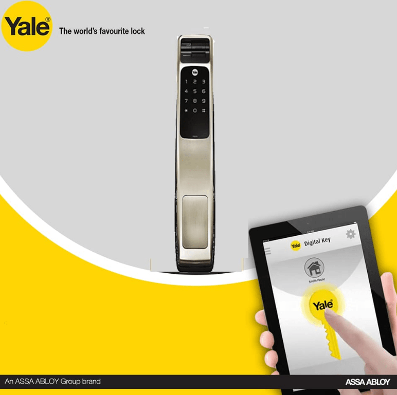 KHÓA ĐIỆN TỬ YALE YMG 40 SILVER 10 KHÓA ĐIỆN TỬ YALE YMG 40 SILVER