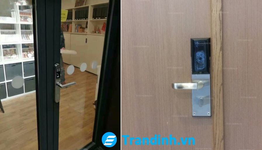 5. Hình ảnh lắp đặt khoá cửa Adel cho khách hàng.