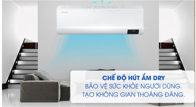 Điều hòa Samsung AR18TYHYCWKNSV 18000BTU 1 chiều inverter 15 10. Dàn điều hòa thế hệ mới của hãng SamSung sở hữu chế độ hút ẩm thông minh