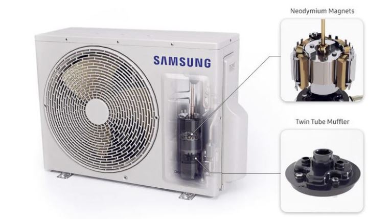 Điều hòa Samsung AR18TYHYCWKNSV 18000BTU 1 chiều inverter 9 4. Máy điều hòa SamSung AR18TYHYCWKNSV giá rẻ chính hãng sở động cơ Digital Inverter và chế độ ECO tiên tiến