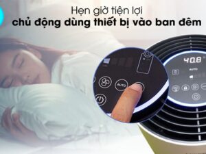 Máy lọc không khí Hafele CF-8209 4 Hafele Cf-2902 có chế độ hẹn giờ tắt tiện lợi, đảm bảo cho bạn giấc ngủ vào ban đêm
