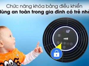 Máy lọc không khí Hafele CF-8209 5 Có chức năng khoá trẻ em tiện lợi, tránh trẻ nghịch táy máy ảnh hưởng đến cài đặt trước đó