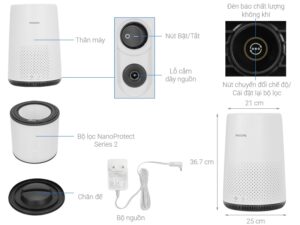 Máy lọc không khí Philips AC0820/10 6 Máy lọc không khí Philips AC0820/10