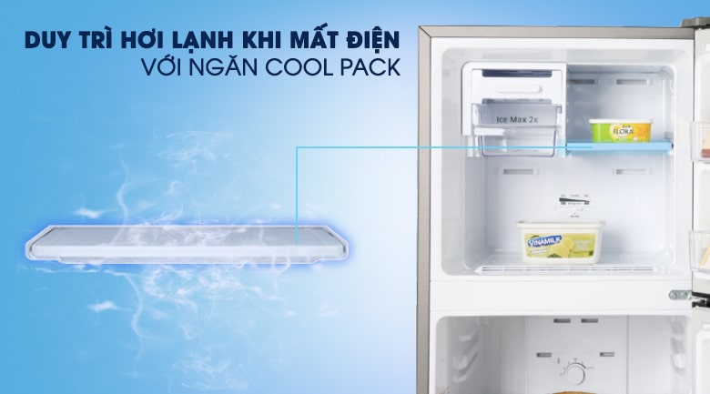 Tủ lạnh Samsung RT20HAR8DBU/SV có ngăn đông Cool pack giữ nhiệt ngay cả khi mất điện lên đến 12h