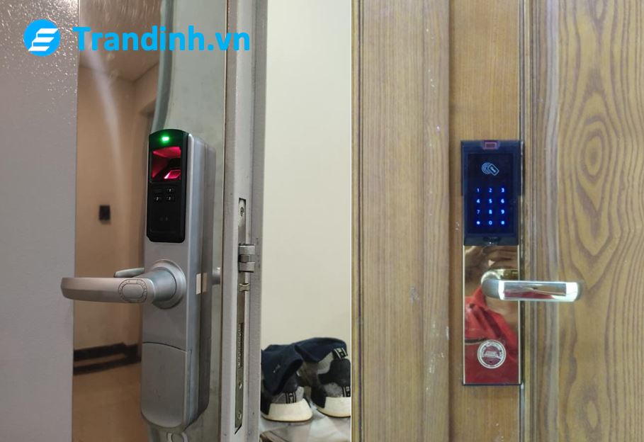 5. Hình ảnh lắp đặt khoá cửa Adel cho khách hàng.