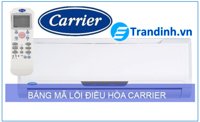 Bảng mã lỗi điều hòa carrier