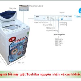 Bảng mã lỗi máy giặt Toshiba【Cách khắc phục】