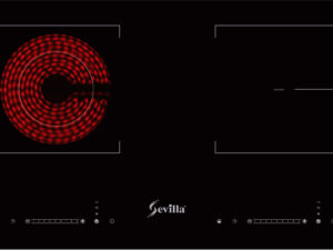 1. Bếp điện từ Sevilla SV-M21S sử dụng mặt kính Kanger, mặt kính được làm chất liệu gốm thủy tinh