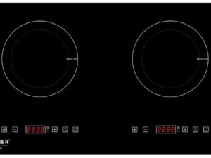 1. Bếp từ Arber AB-381 được thiết kế với 2 vùng nấu linh hoạt