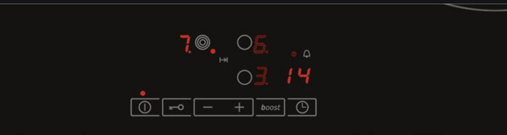 3. Bếp từ Balay 3EB864XR sở hữu bản điều khiển siêu nhạy bén