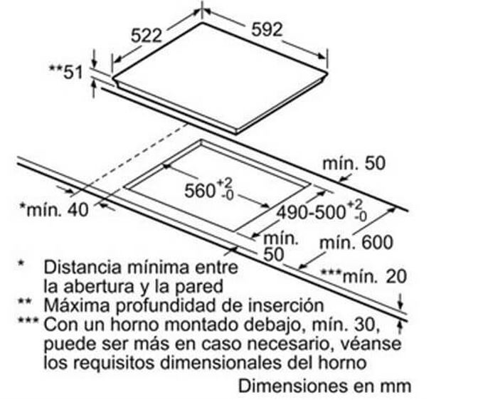 Bếp từ Balay 3EB965BU 5 1. Bếp từ Balay 3EB965BU với thiết kế 3 vùng nấu linh hoạt tiện lợi