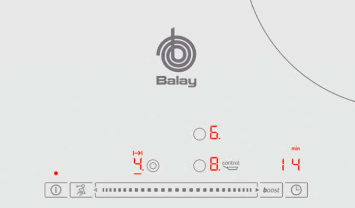 Bếp từ Balay 3EB965BU 7 3. Điều khiển trượt slide hiện đại