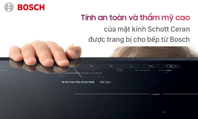 Sử dụng mặt kính Schott Ceran cao cấp nhất hiện nay trên thế giới.