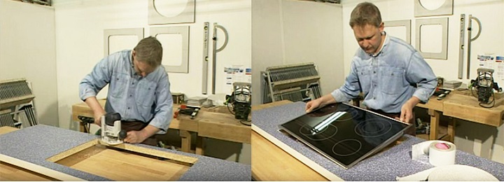 Lắp sai vị trí bếp