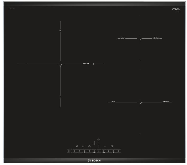 Bếp từ Bosch PIJ675FC1E 7 3. Bếp từ Bosch PIJ675FC1E sở hữu hệ thống quạt gió hiệu suất cao