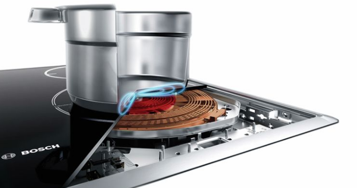 Bếp Từ Bosch PUC631BB2E 9 Nấu nhanh hơn, giảm tiêu hao năng lượng với Công nghệ cảm ứng từ