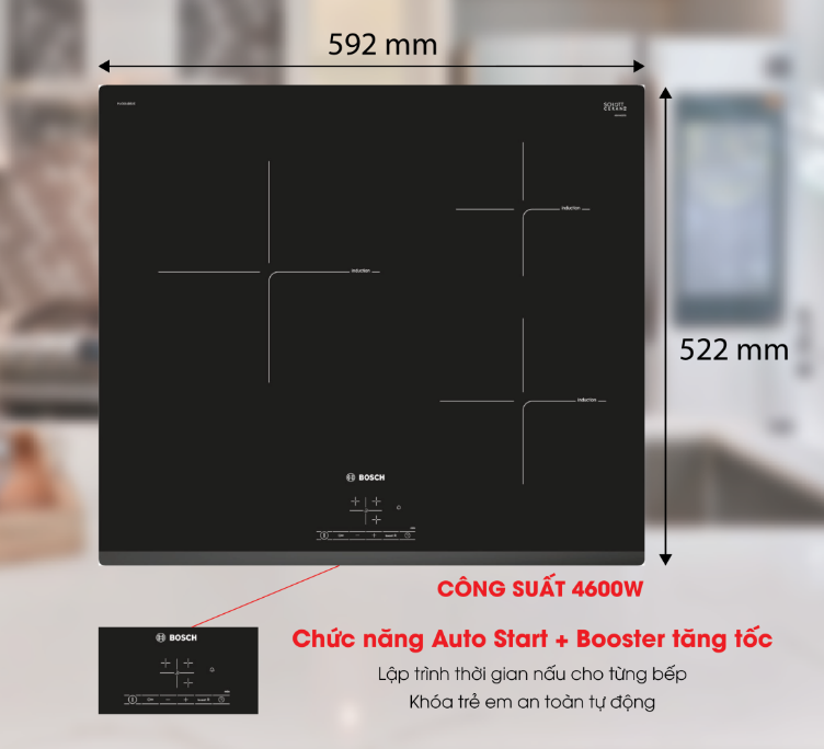 Bếp Từ Bosch PUC631BB2E 7 Bếp từ Bosch PUC631BB2E có tốt không?