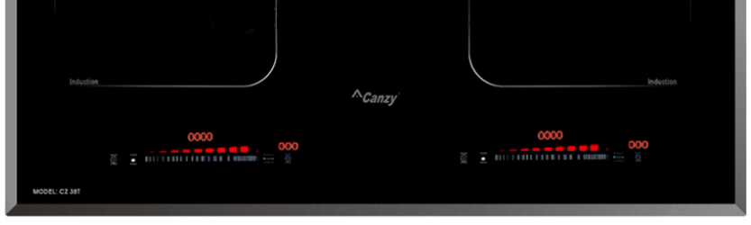 Bếp từ Canzy CZ 38T sử dụng bảng điều khiển cảm ứng dạng trượt slide hiện đại