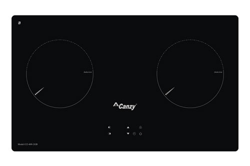 Bếp từ Canzy CZ 600-2GIB 1 1. Bếp từ âm Canzy CZ 600-2GIB được trang bị mặt kính K+ cao cấp