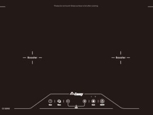 1. Mặt kính bếp từ Canzy CZ-QD02 sử dụng mặt kính Schott Ceran nhập khẩu nguyên chiếc từ Đức